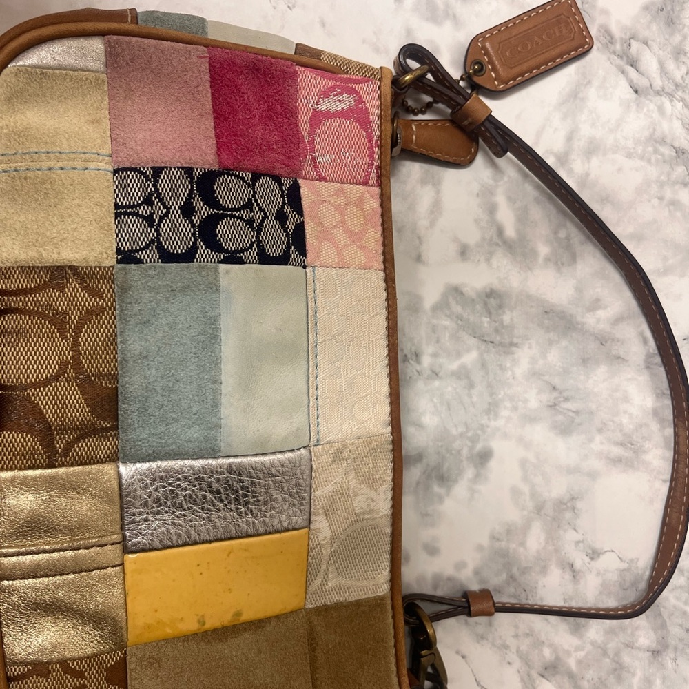 Coach Patchwork Shoulder Bag - Multicolor